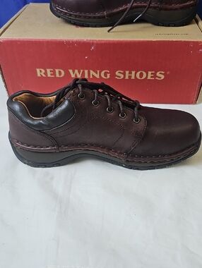 Red Wing Shoes Women's Brown Leather Lace-Up Slip-On Loafer